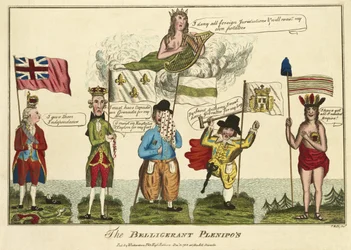 De Strijdende Plenipos, uitgegeven 1782